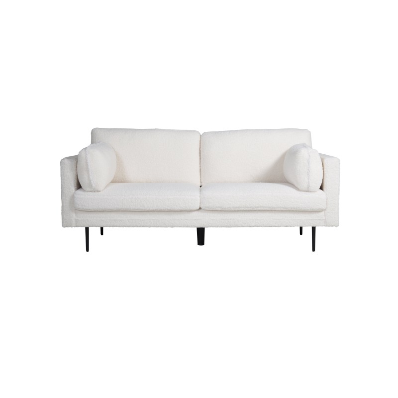 Boom 3-kohaline diivan - Teddy Fabric White