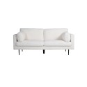 Boom 3-kohaline diivan - Teddy Fabric White