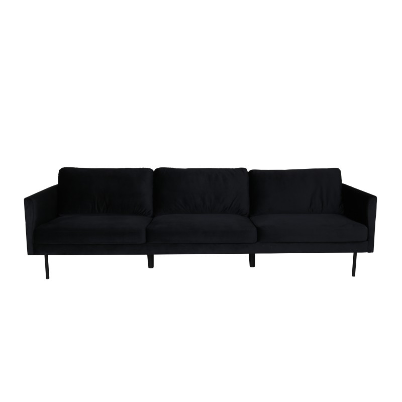 Zoom 3-kohaline diivan - Must / Black Velvet