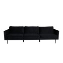 Zoom 3-kohaline diivan - Must / Black Velvet