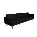 Zoom 3-kohaline diivan - Must / Black Velvet