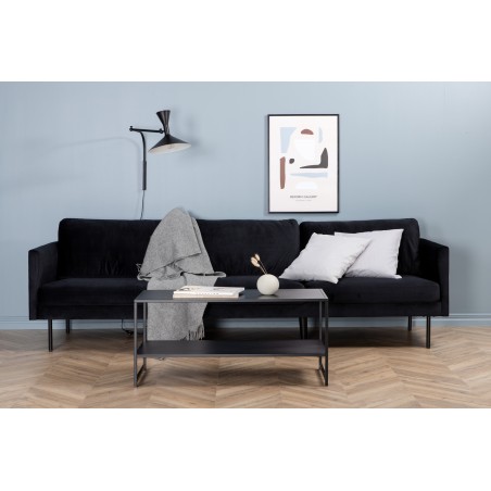 Zoom 3-kohaline diivan - Must / Black Velvet