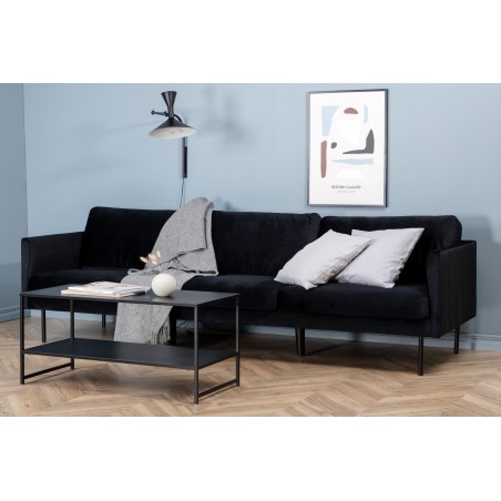 Zoom 3-kohaline diivan - Must / Black Velvet