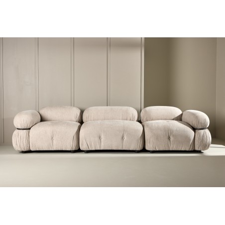 Mika Module Diivan Beež/Must 3 tk