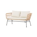 Isola Lounge Diivan - must / Looduslik rotang