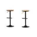 Conway baaritool 2-pakk - must / Oaklook MDF