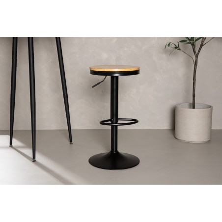 Conway baaritool 2-pakk - must / Oaklook MDF