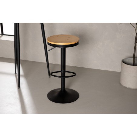 Conway baaritool 2-pakk - must / Oaklook MDF