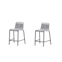 Lindos Barchair 2-pack Steel - must / helehall