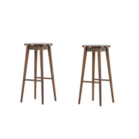 Mollösand baaritool 2-pakk - Mocca / Walnut Wood