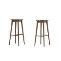 Mollösand baaritool 2-pakk - Mocca / Walnut Wood