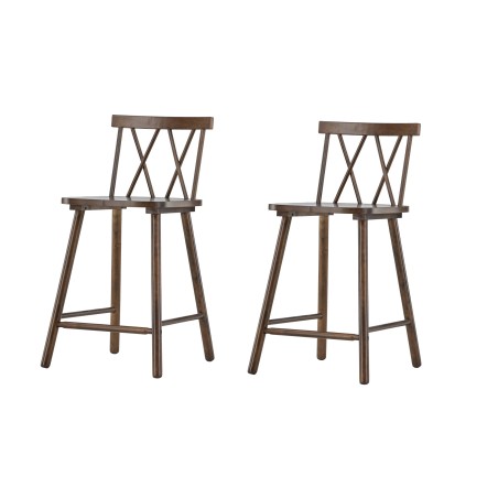 Mollöström Baaritool 2-pakk - Mocca / Walnut Wood