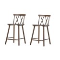 Mollöström Baaritool 2-pakk - Mocca / Walnut Wood