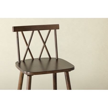 Mollöström Baaritool 2-pakk - Mocca / Walnut Wood