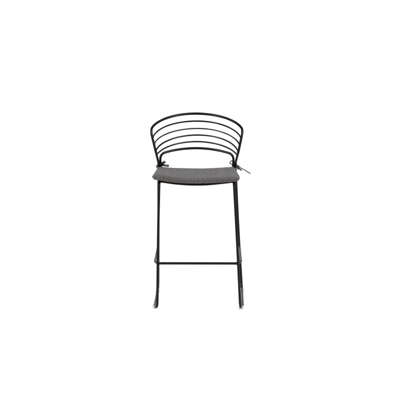 Milano Barchair 4-pakk Steel - must / hall