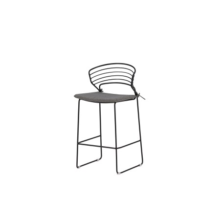 Milano Barchair 4-pakk Steel - must / hall