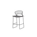 Milano Barchair 4-pakk Steel - must / hall