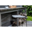 Milano Barchair 4-pakk Steel - must / hall