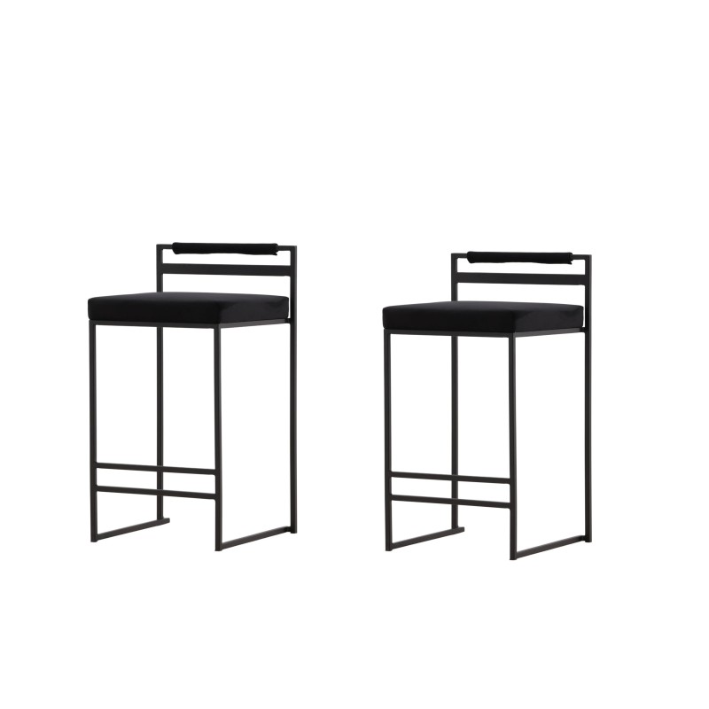 Opelika baaritool 2-pakk - Must / Black Velvet