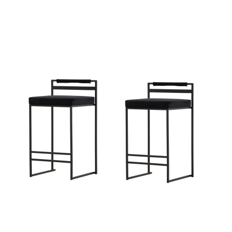 Opelika baaritool 2-pakk - Must / Black Velvet