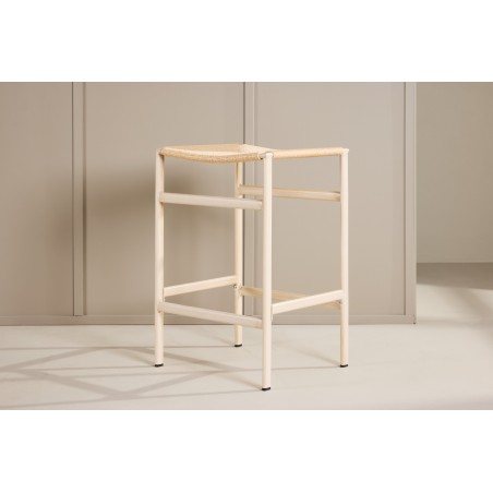 Polly Baaritool 2-pakendis - Whitewash / Beige Nature köis