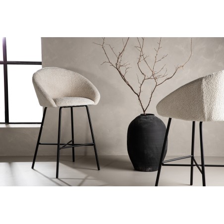 Velvet baaritool 2-pakendis - Must/Valge Teddy