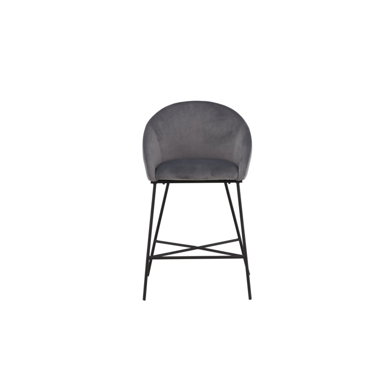 Velvet baaritool - must / tumehall samet