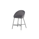 Velvet baaritool - must / tumehall samet