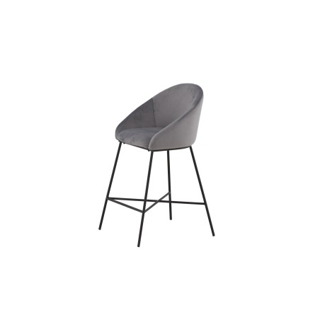 Velvet baaritool - must / tumehall samet