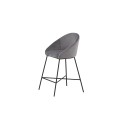 Velvet baaritool - must / tumehall samet