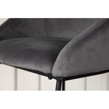 Velvet baaritool - must / tumehall samet