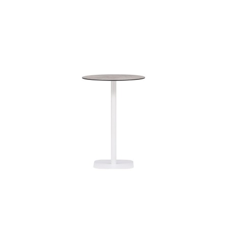 Milano Bartable Steel - valge / ümmargune ø70