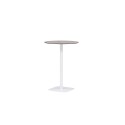 Milano Bartable Steel - valge / ümmargune ø70
