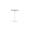 Milano Bartable Steel - valge / ümmargune ø70