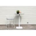 Milano Bartable Steel - valge / ümmargune ø70