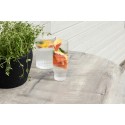 Milano Bartable Steel - valge / ümmargune ø70