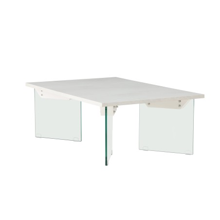Ester Diivanilaud 120x80x42 cm - Klaas / Betoonvaade