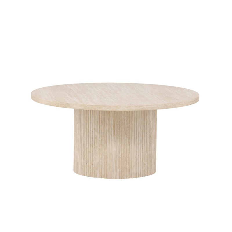 Härön Diivanilaud ø80x38 cm - Travertinelook