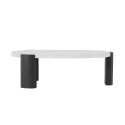 Diivanilaud Kres - 125x70,5x40 cm - Must/ Stonelook