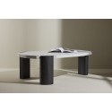 Diivanilaud Kres - 125x70,5x40 cm - Must/ Stonelook
