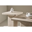 Qvart diivanilaud 80x80x46 cm + 50x50x56 cm - Travertinelook