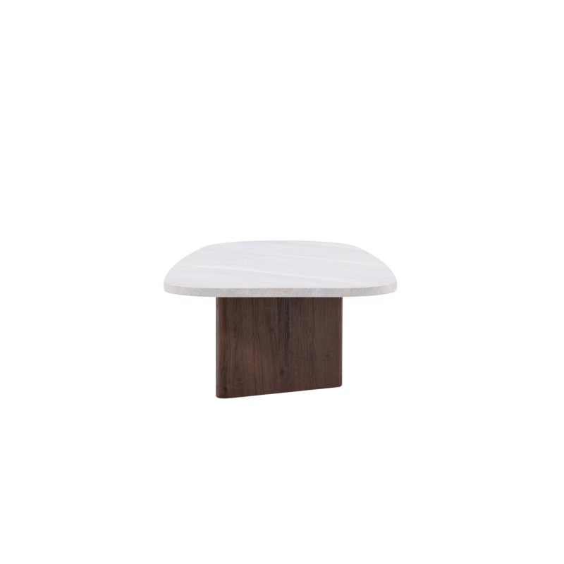 Grönvik diivanilaud 130x65 cm - Mocca / Concretelook /