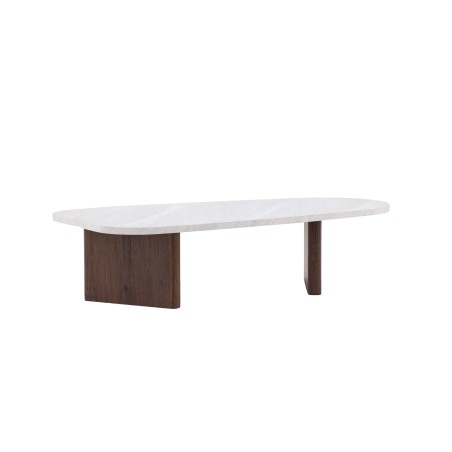 Grönvik diivanilaud 130x65 cm - Mocca / Concretelook /