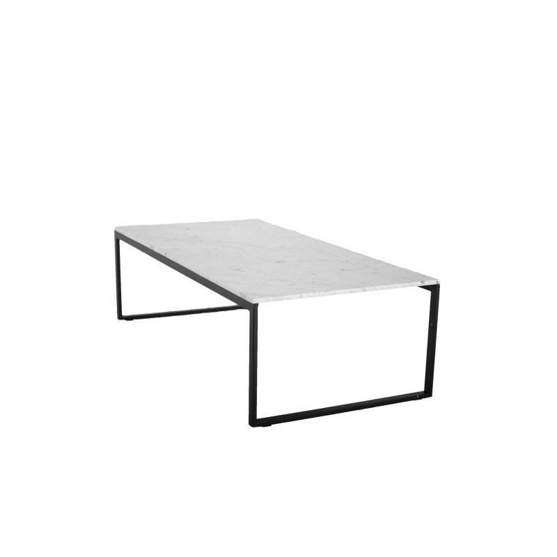 Diivanilaud Estelle 120*60*36 Valge marmor / Matt Must