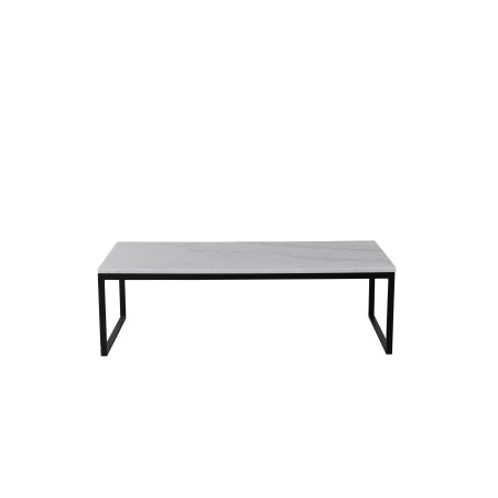 Diivanilaud Estelle 120*60*36 Valge marmor / Matt Must