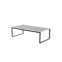 Diivanilaud Estelle 120*60*36 Valge marmor / Matt Must