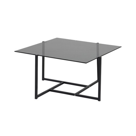 Hübriiddiivanilaud - Must / Hall Smokey Glass 80*80cm