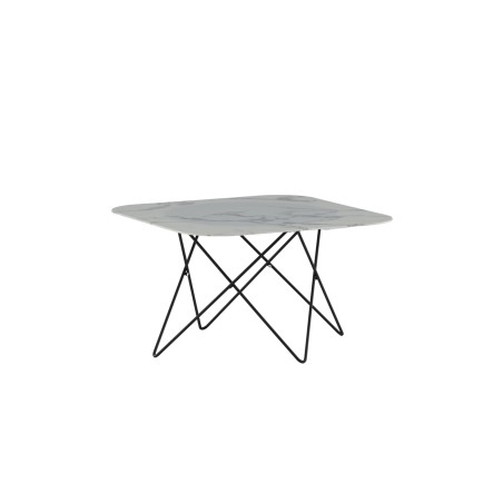 Diivanilaud Tristar – must/valge klaasmarmor