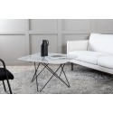 Diivanilaud Tristar – must/valge klaasmarmor