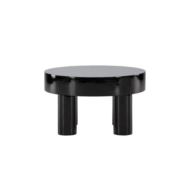 Varberg diivanilaud φ60 cm - läikiv must 